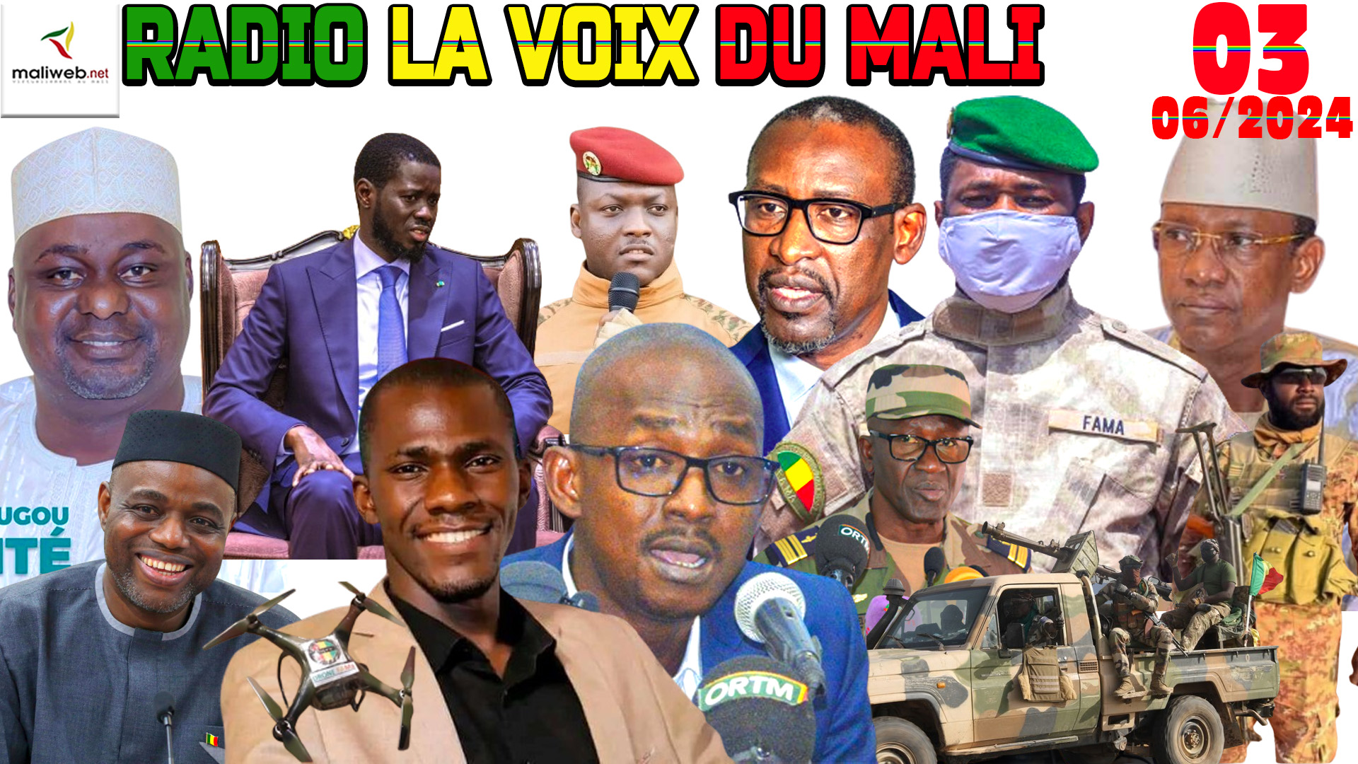 La Revue de Presse de la RADIO LA VOIX DU MALI du 03 JUIN 2024