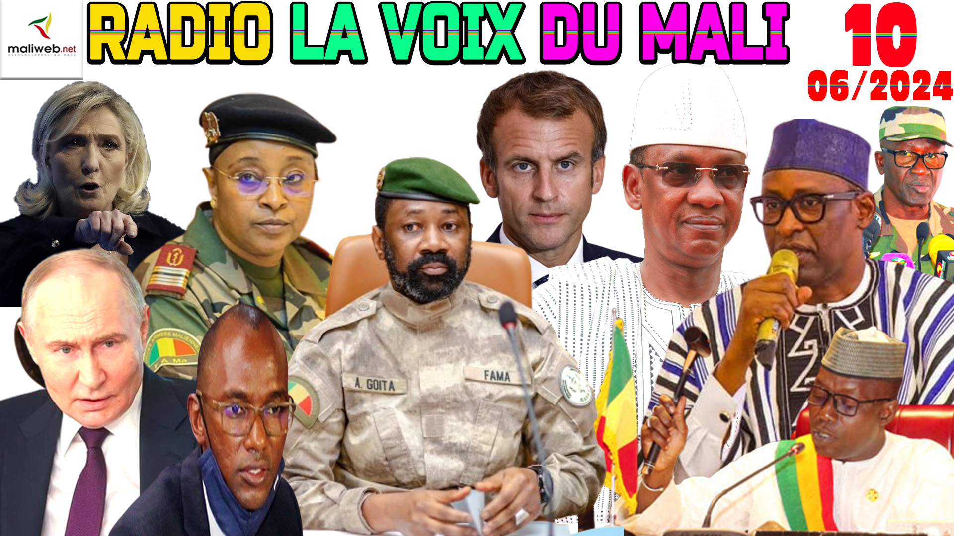 La Revue de Presse de la RADIO LA VOIX DU MALI du 10 JUIN 2024