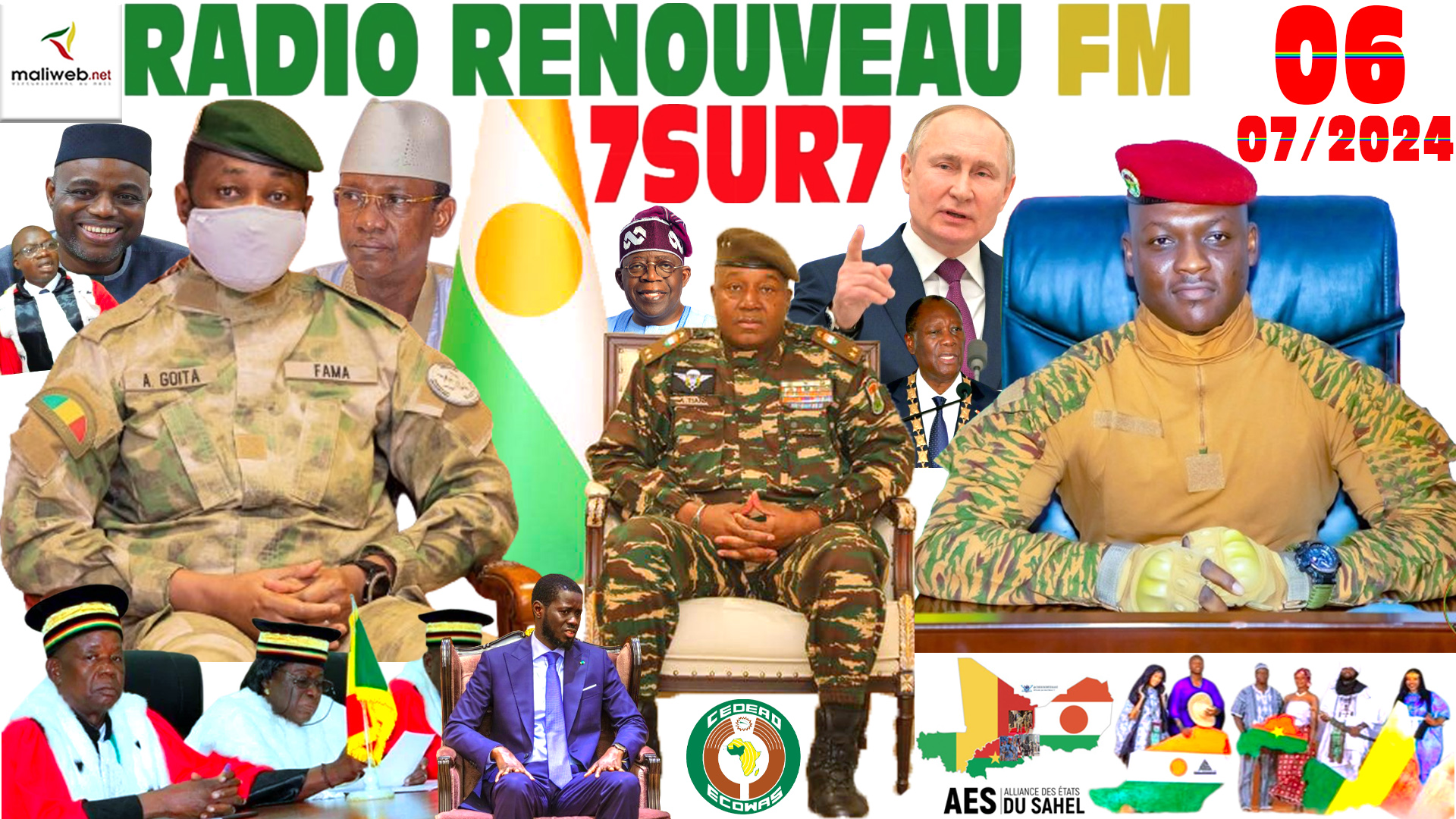 Emission 7SUR7 de la RADIO RENOUVEAU FM du 06 JUILLET 2024