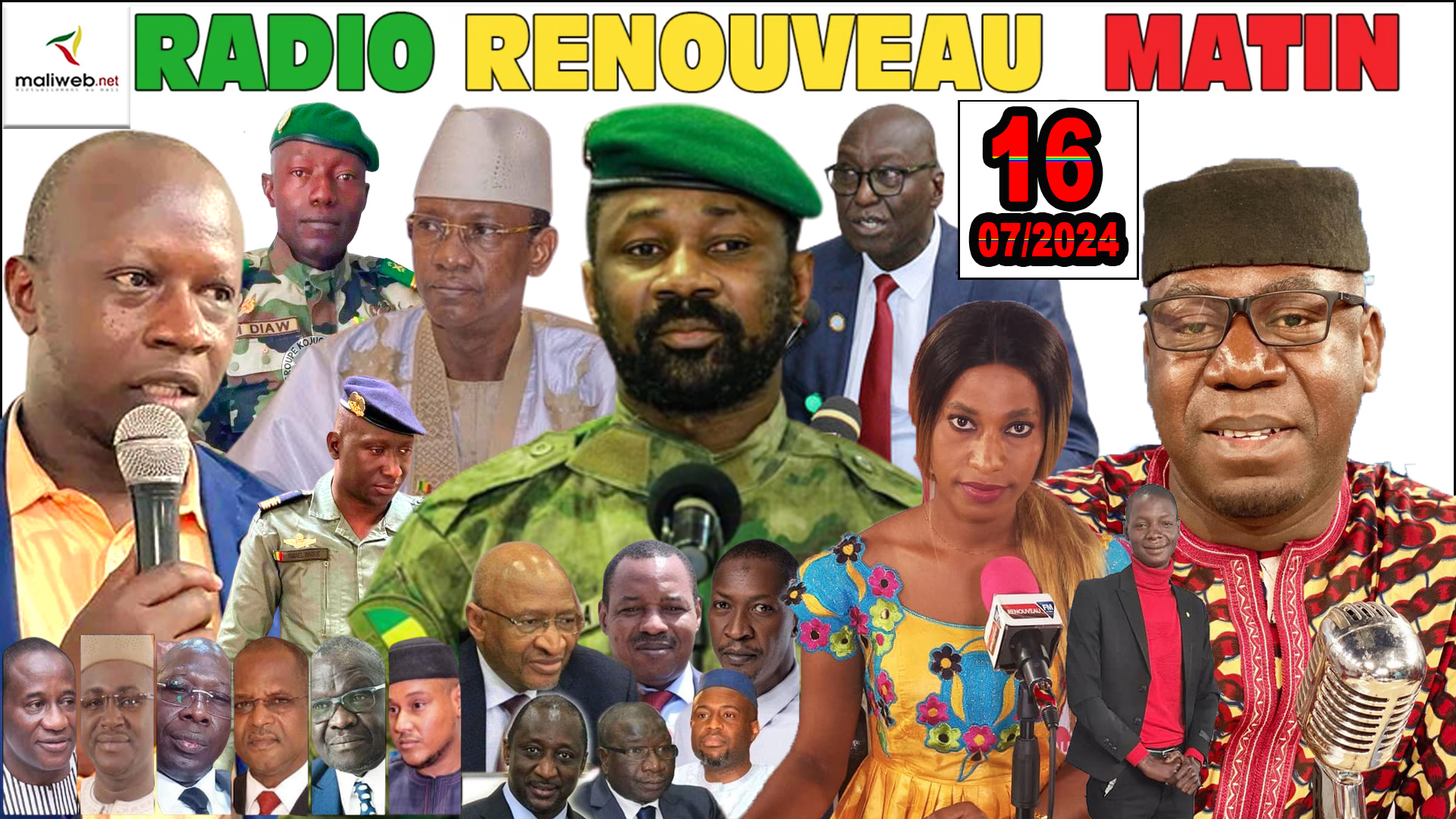 La Revue de Presse de la RADIO LA VOIX DU MALI du 16 JUILLET 2024
