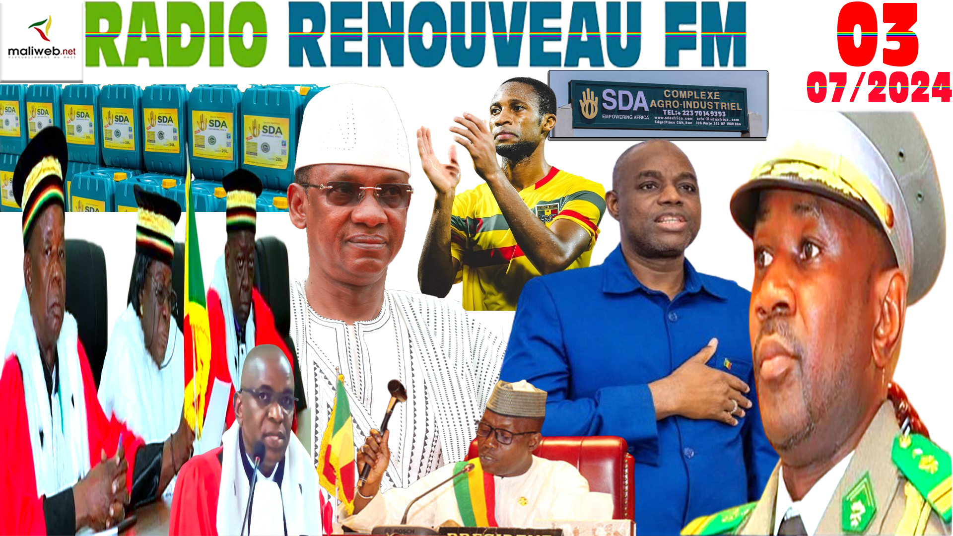 La Revue de Presse de la RADIO RENOUVEAU FM du 03 JUILLET 2024