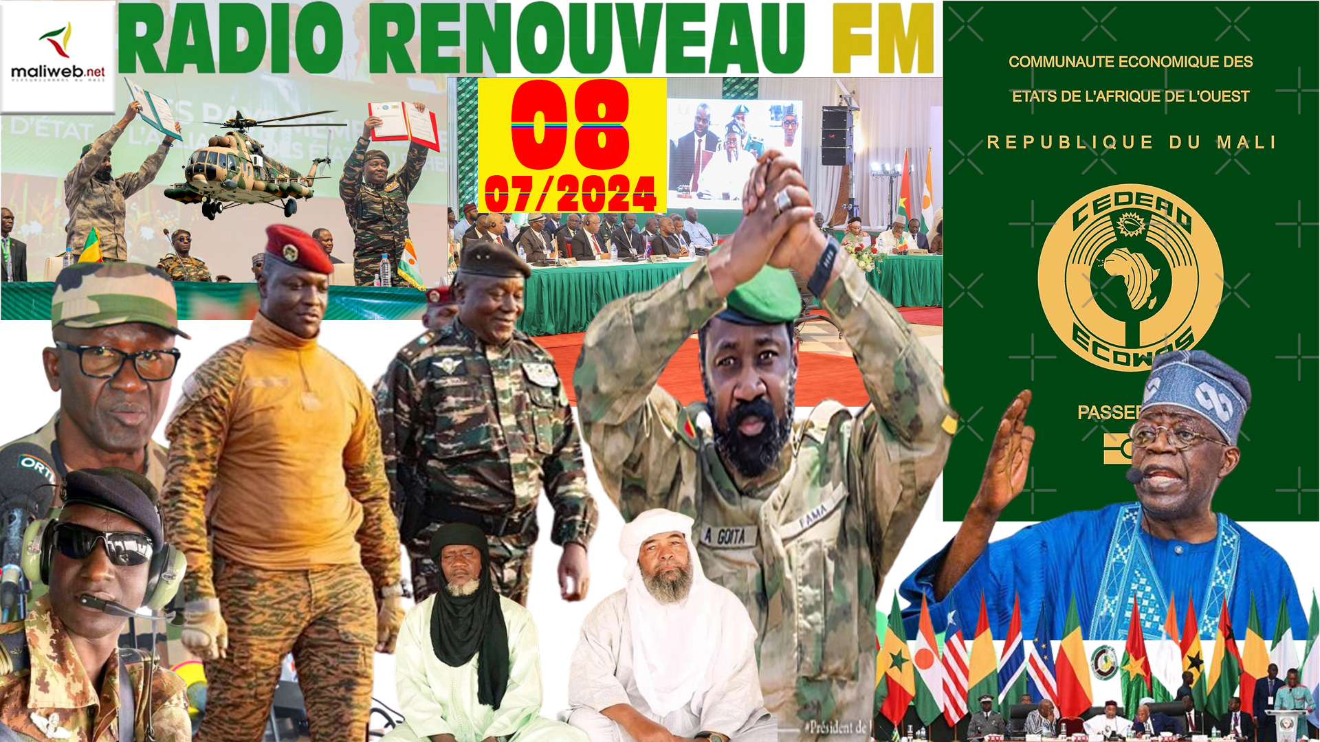 La Revue de Presse de la RADIO RENOUVEAU FM du 08 JUILLET 2024