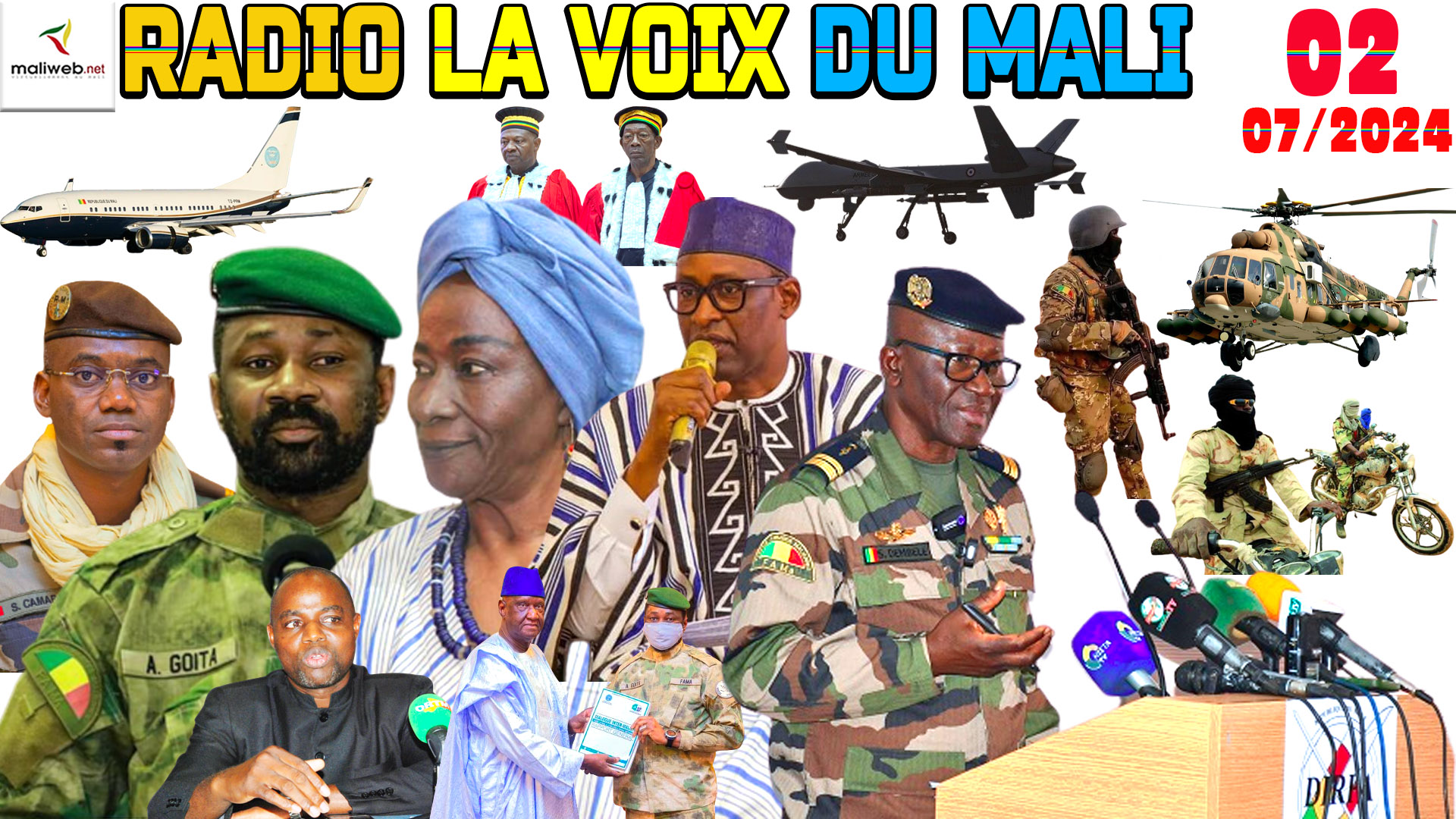 La Revue de Presse de la RADIO LA VOIX DU MALI du 02 JUILLET 2024
