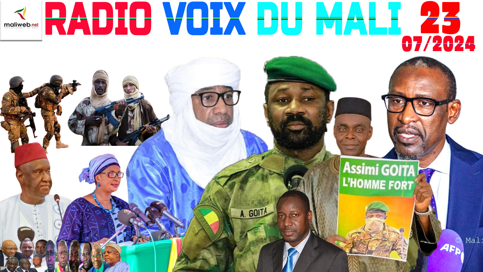 La Revue de Presse de la RADIO LA VOIX DU MALI du 23 JUILLET 2024