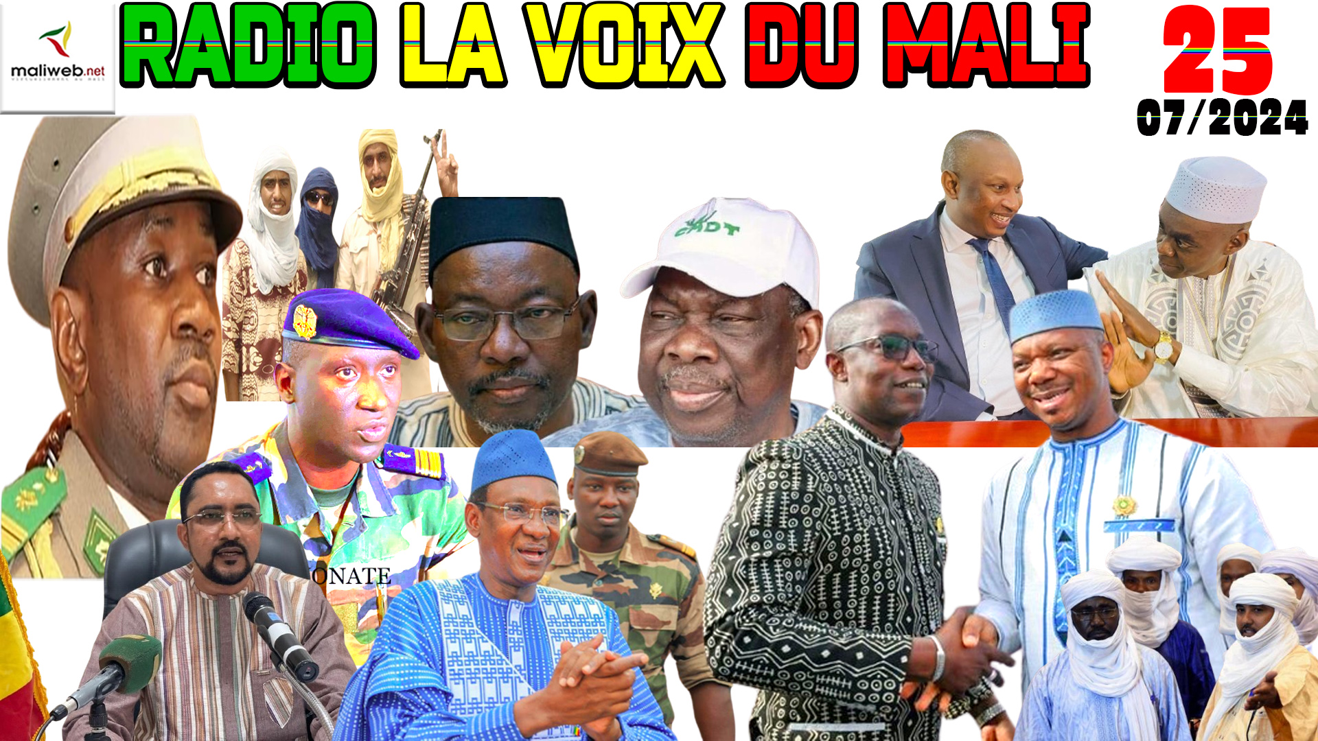 La Revue de Presse de la RADIO LA VOIX DU MALI du 25 JUILLET 2024