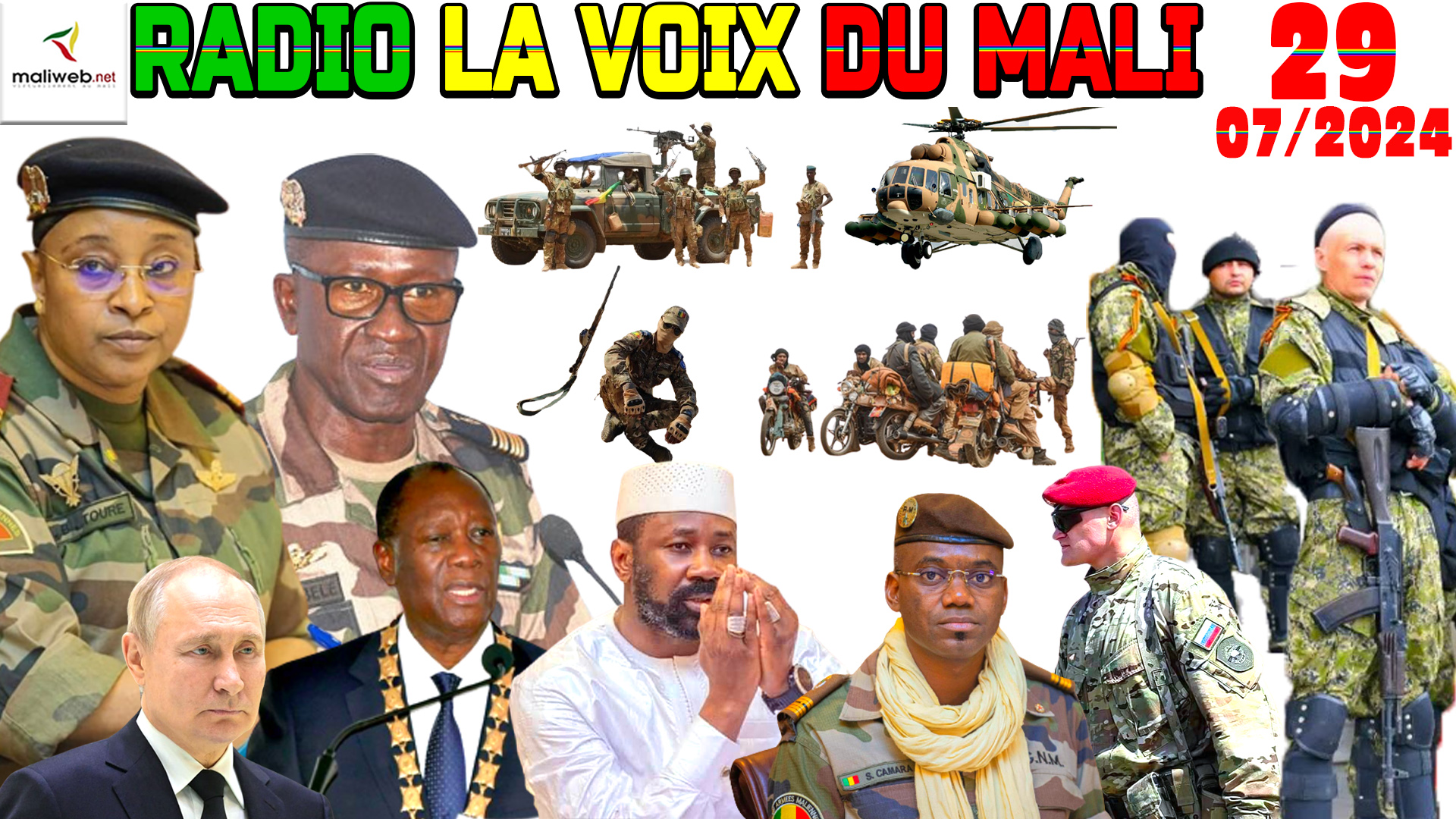 La Revue de Presse de la RADIO LA VOIX DU MALI du 27 JUILLET 2024