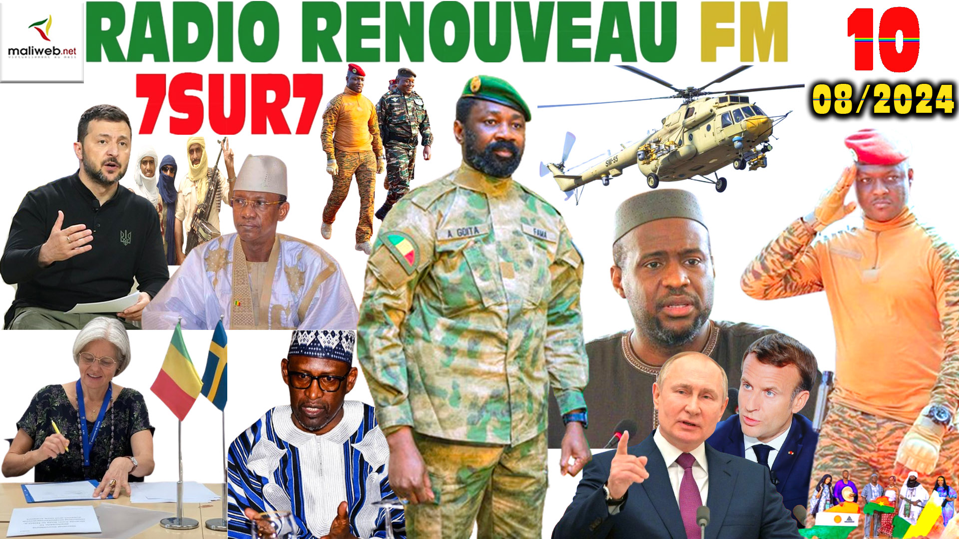 Emission 7SUR7 de la RADIO RENOUVEAU FM du 10 AOUT 2024