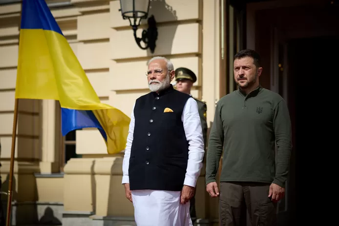Le Premier ministre indien Modi, en visite en Ukraine, appelle à la fin de la guerre: “Notre pays est favorable à la paix”