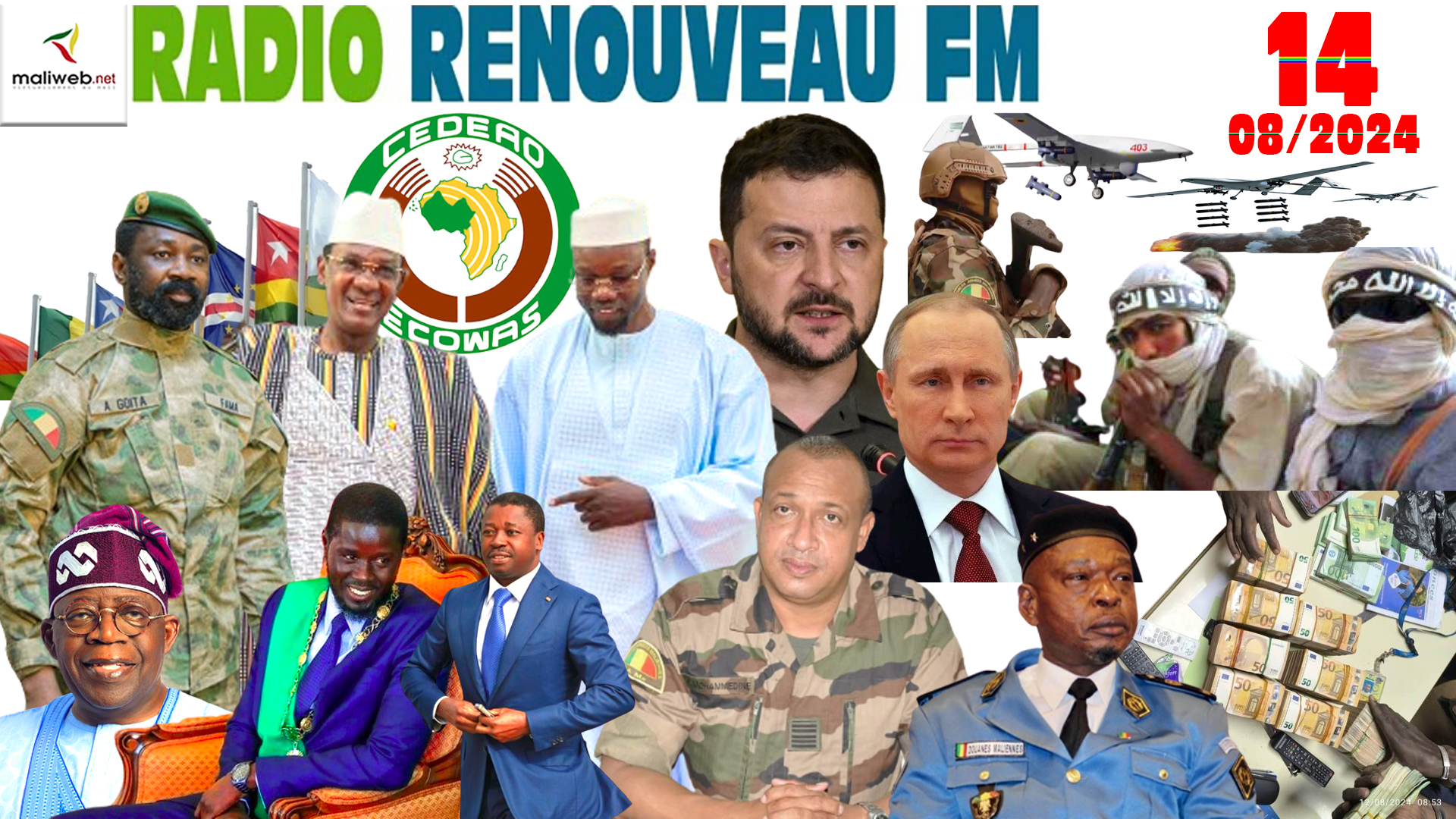 La Revue de Presse de la RADIO RENOUVEAU FM du 14 AOUT 2024