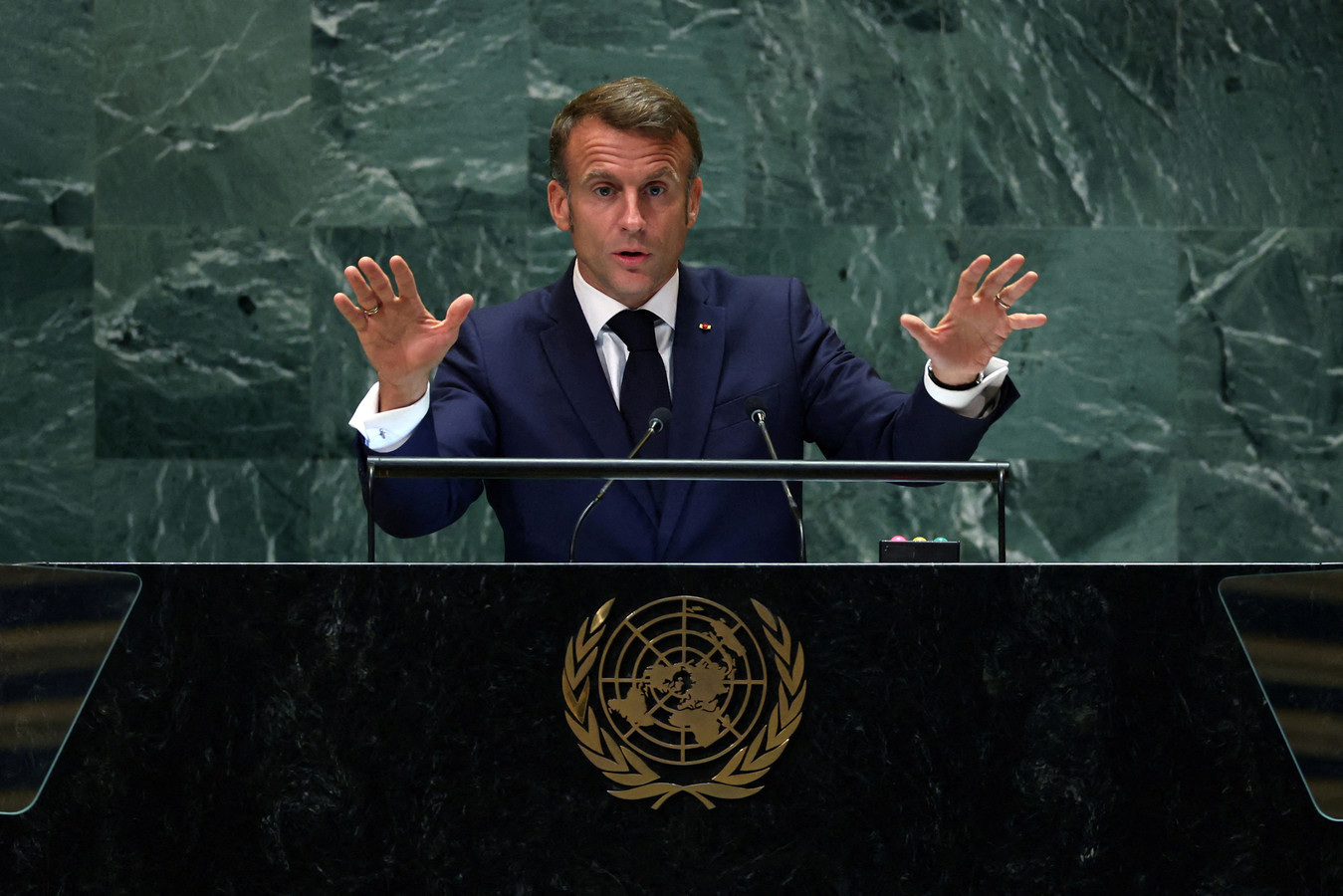À l’ONU, Macron appelle à limiter le droit de veto du Conseil de sécurité en cas de “crimes de masse”
