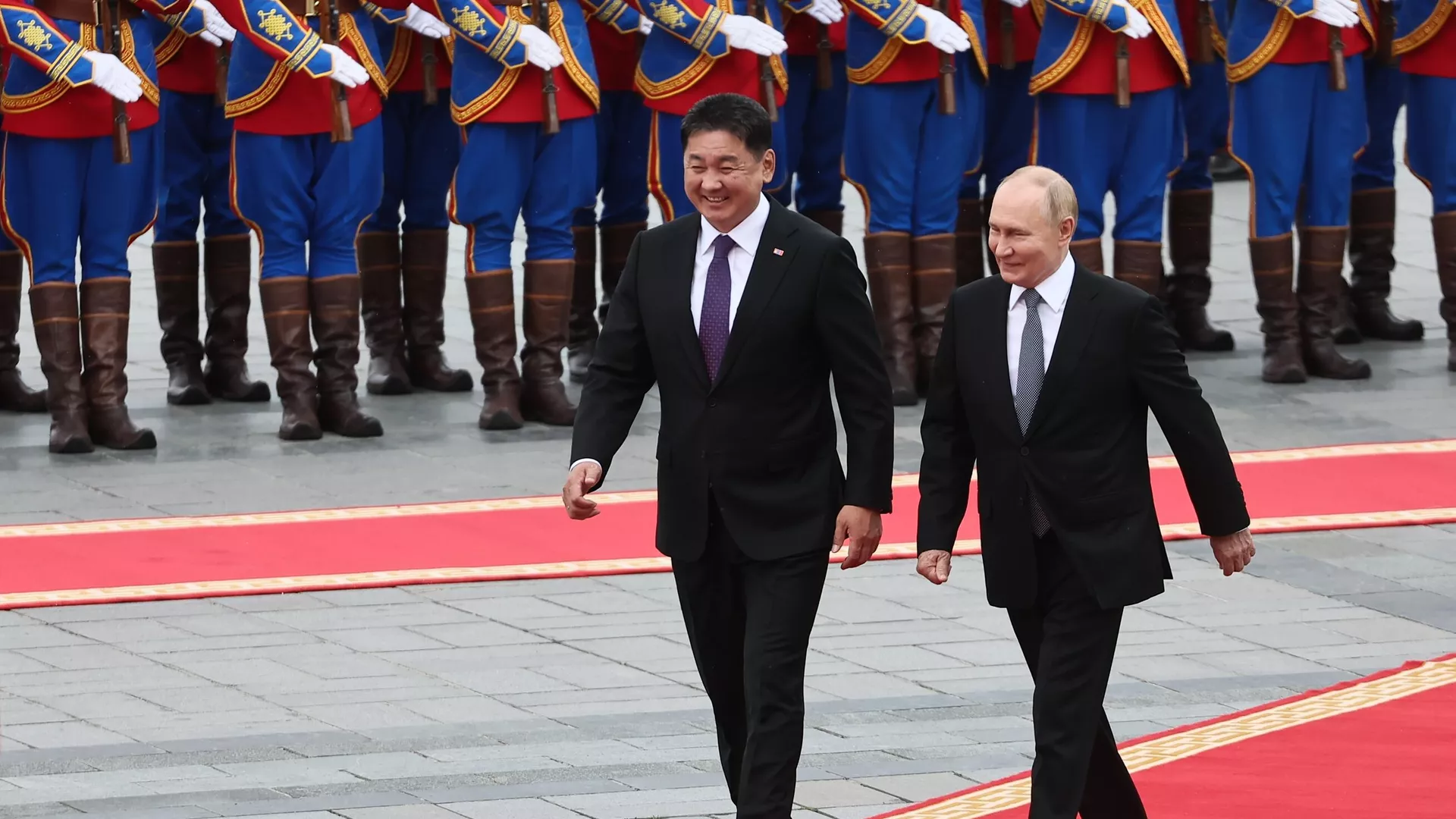 Vladimir Poutine en visite d’État en Mongolie