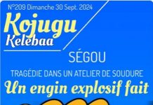 Ségou, tragédie dans un atelier de soudure: Un Engin Explosif Fait deux morts et sept Blessés Graves