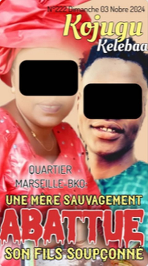 Quartier Marseille/Bamako : Une mère sauvagement abattue... son fils soupçonné
