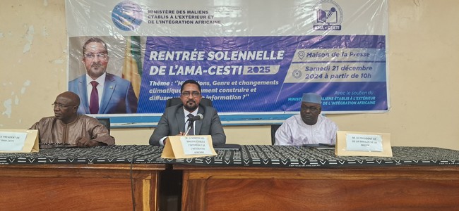 Rentrée solennelle de l'AMA-CESTI : La lutte contre la migration et le changement climatique au Mali au centre des débats !