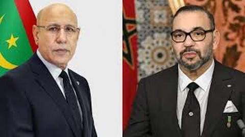 Sa Majesté Mohammed VI, Roi du Maroc reçoit le Président de la République Islamique de Mauritanie