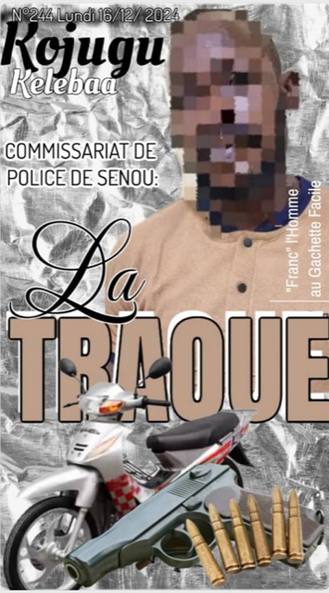 La traque  continue au commissariat de police de Senou: L'Insaisissable Braqueur "Franc" Arrêté