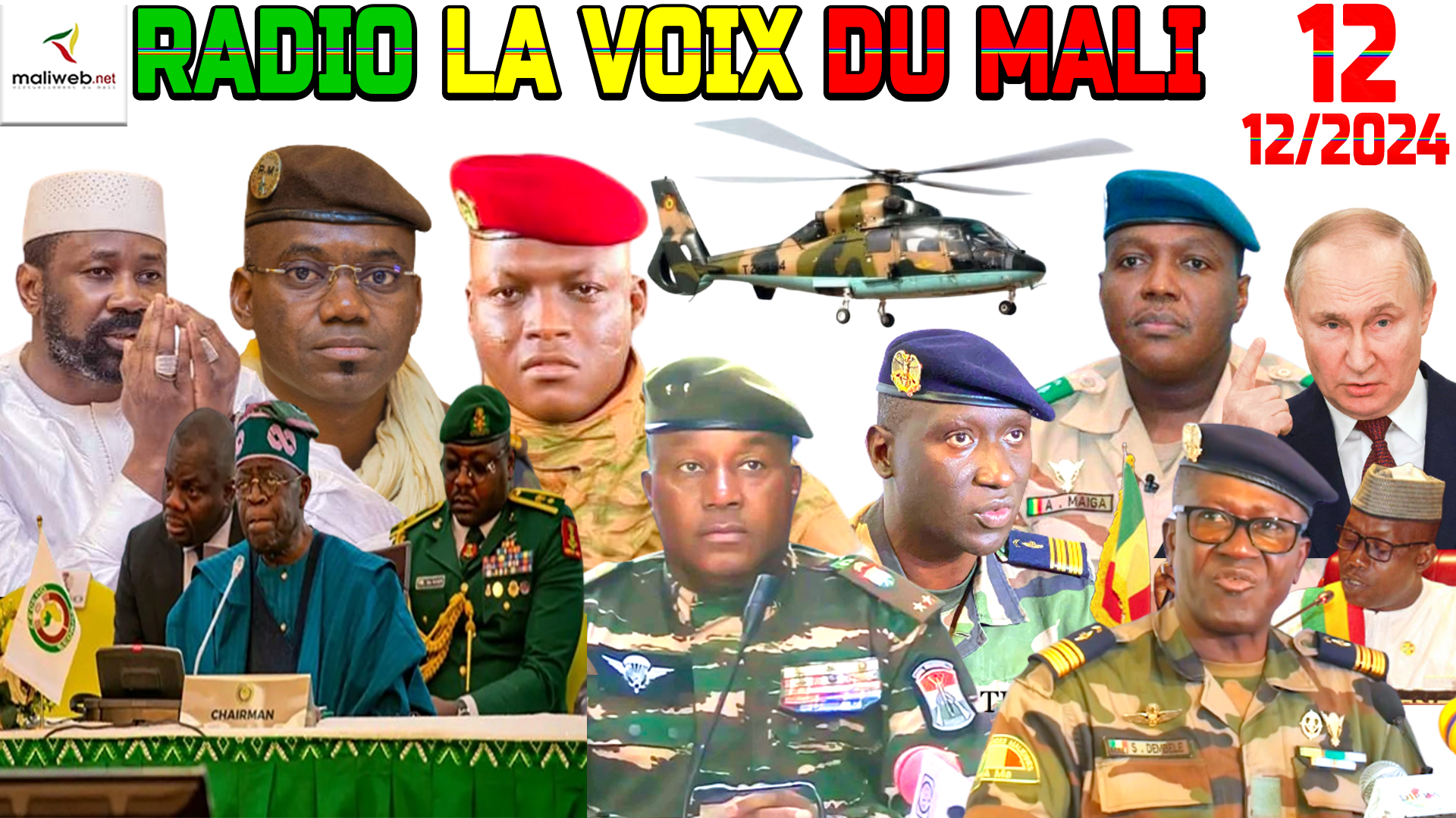 La Revue de Presse de la RADIO LA VOIX DU MALI du 12 DECEMBRE 2024