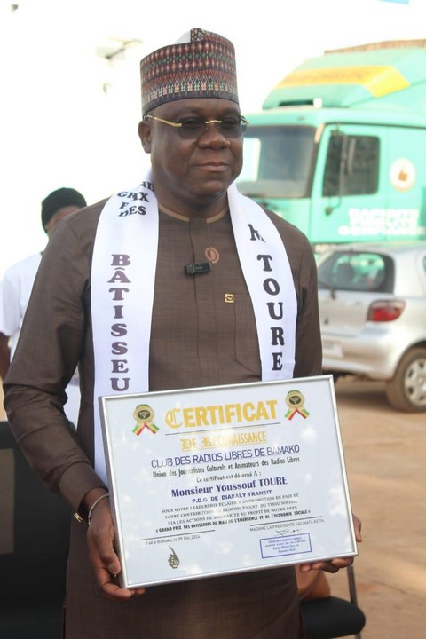 Distinction :  Youssouf Touré, grand bâtisseur de l’année