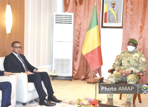 Koulouba : Le Président Goïta reçoit le Haut-commissaire de l’OMVS