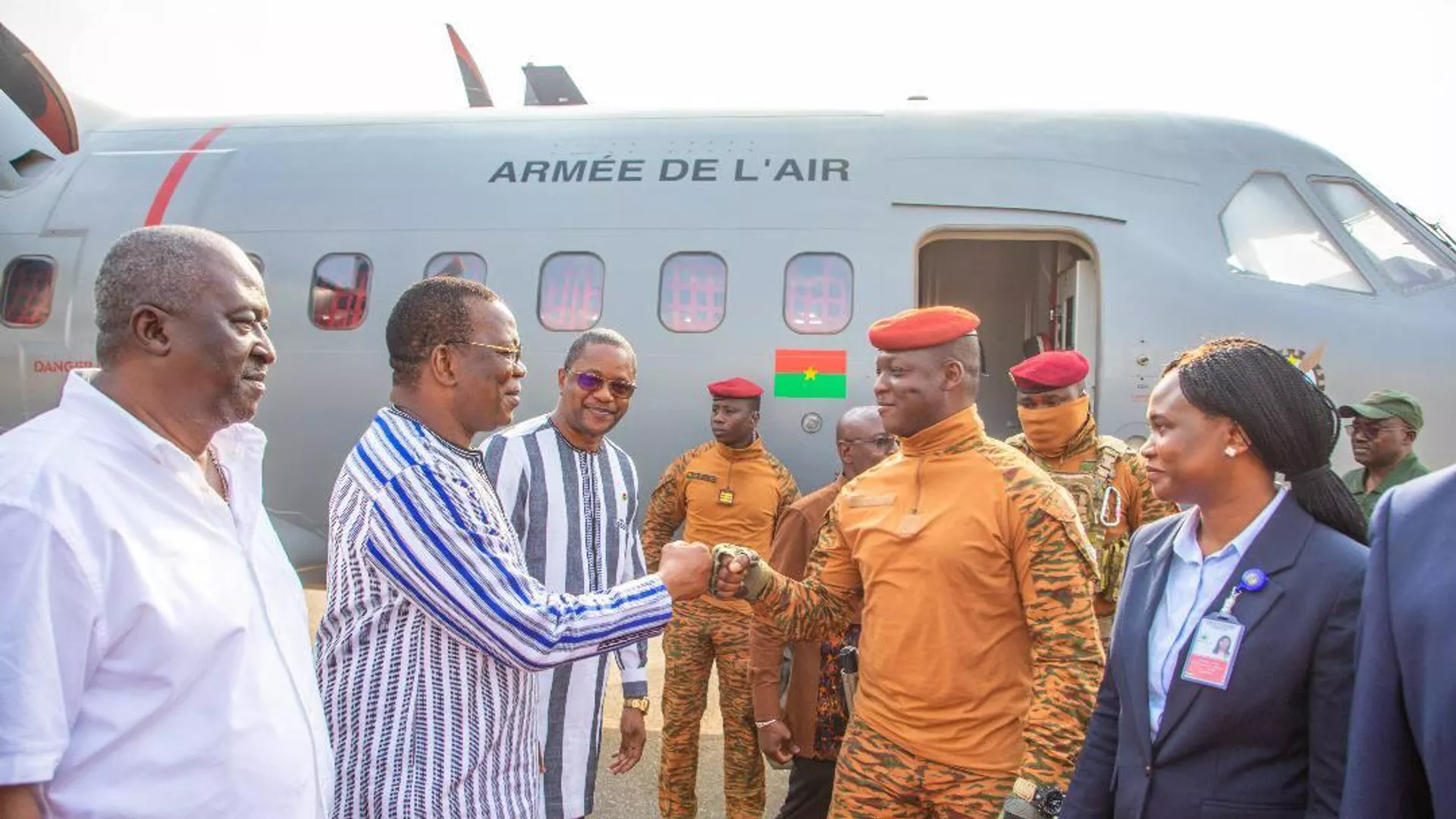 Ibrahim Traoré arrivé à Accra pour assister à l'investiture du Président du Ghana