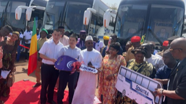 Redynamisation des activités de la SOMATRA : Le parc auto s'enrichit avec de nouveaux "bus Yutong" climatisés avec la plus grande sécurité et confort !