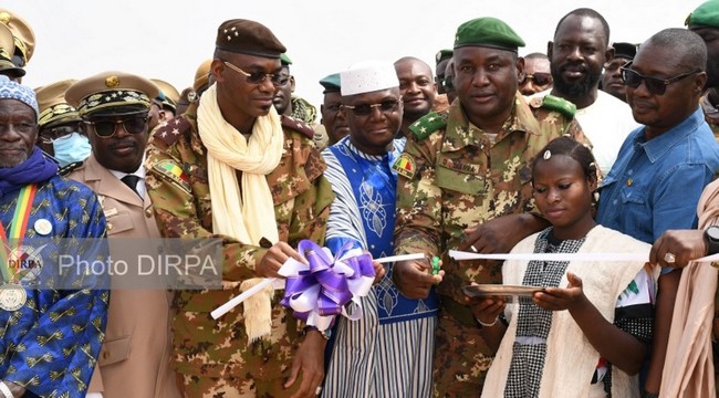 Le Général Sadio Camara inaugure le camp militaire de Koutiala :    La stratégie de sécurisation du territoire en marche !