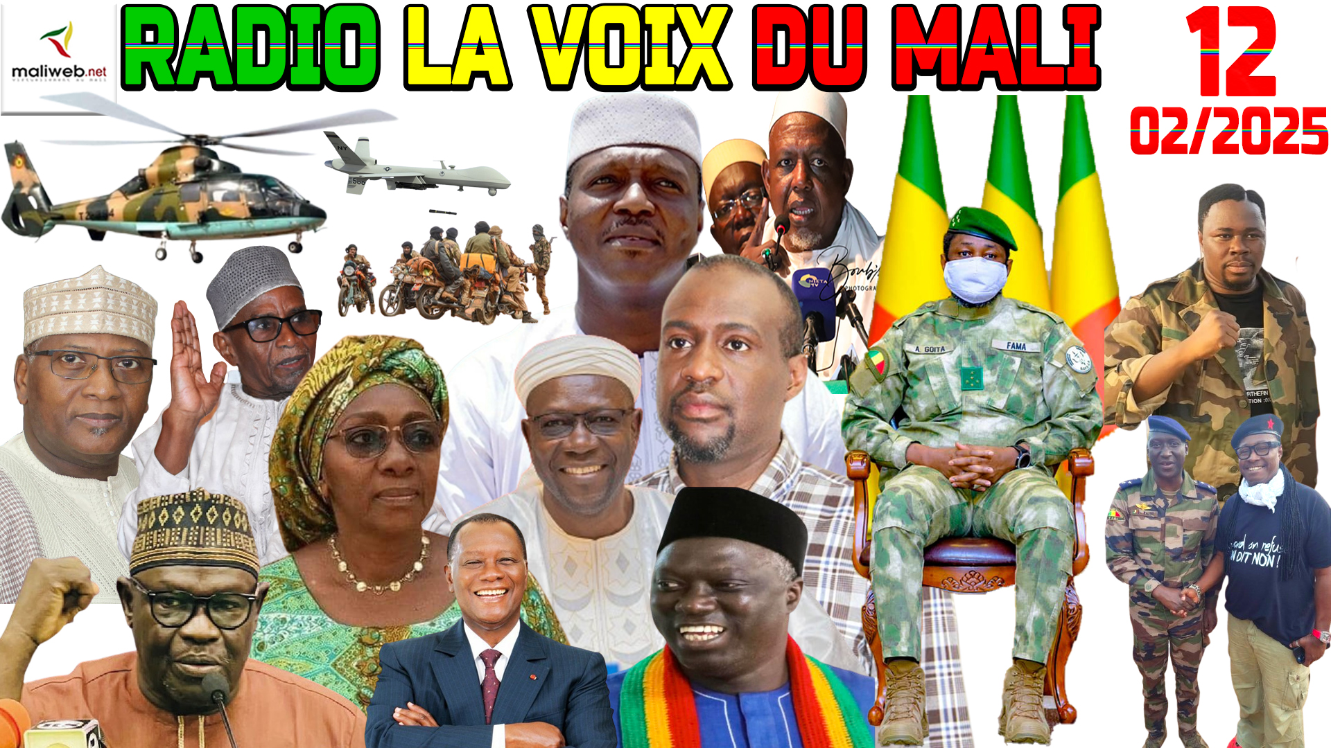 La Revue de Presse de la RADIO LA VOIX DU MALI du 12 FÉVRIER 2025