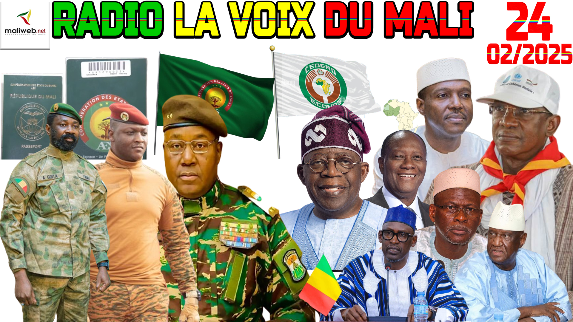 La Revue de Presse de la RADIO LA VOIX DU MALI du 24 FÉVRIER 2025