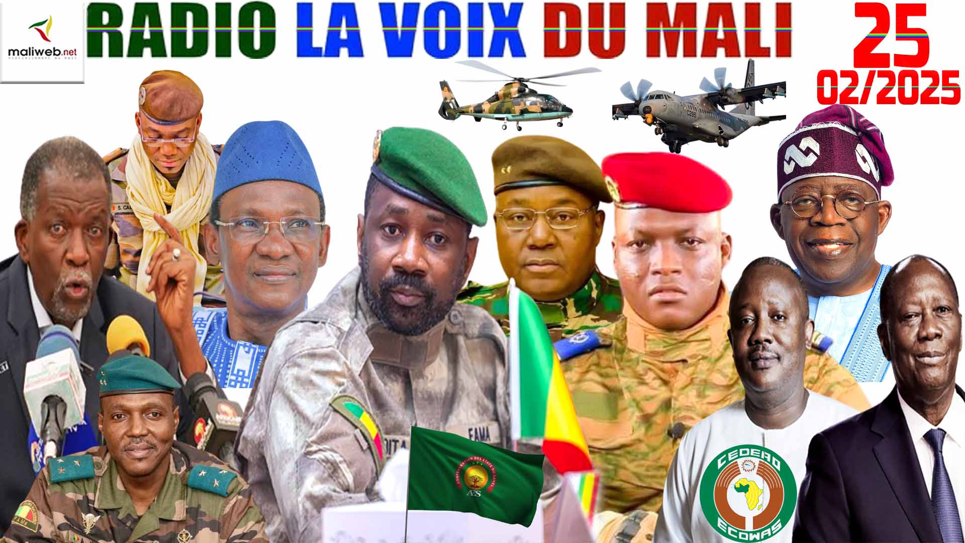 La Revue de Presse de la RADIO LA VOIX DU MALI du 25 FÉVRIER 2025