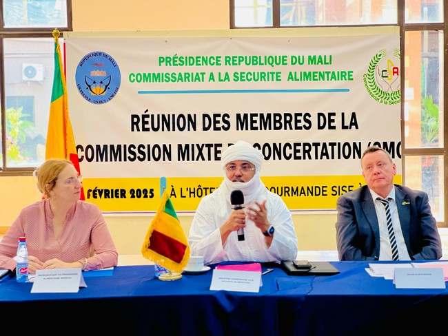 Réponse  à l’insécurité alimentaire :   La Commission Mixte de Concertation fait le point du PNR