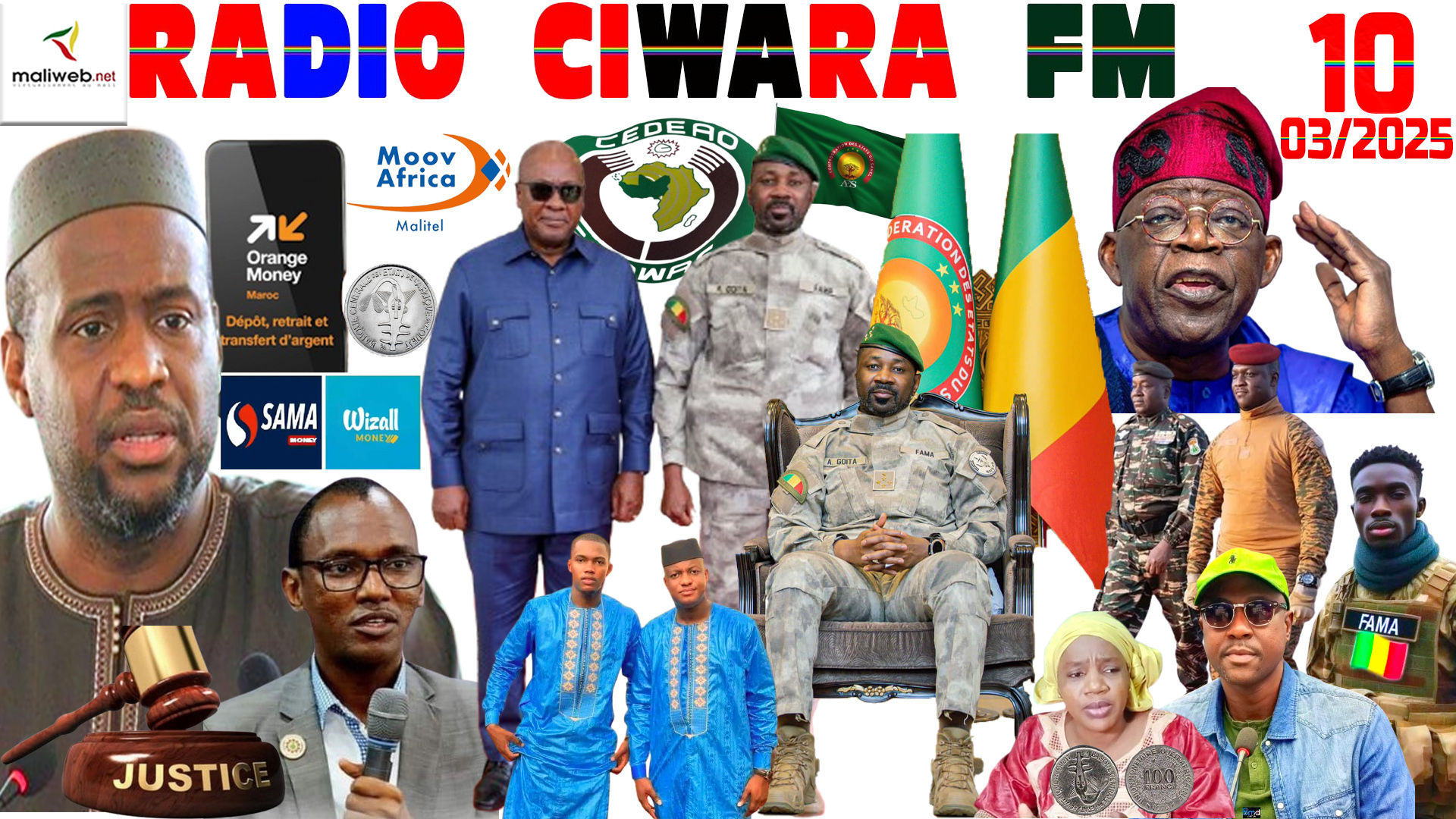 La Revue de Presse de la RADIO CIWARA FM du 10 MARS 2025