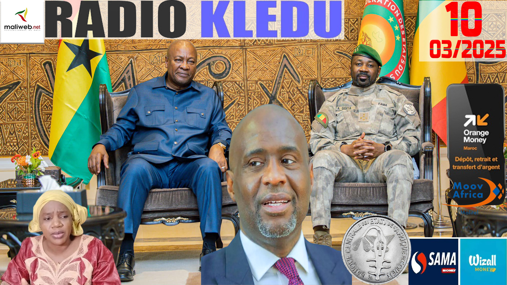 La Revue de Presse de la RADIO KLEDU du 10 MARS 2025