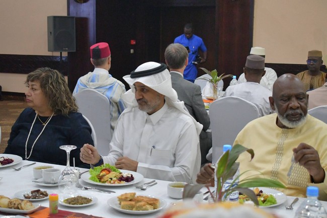 L’ambassadeur Abdullah Saleh Saber lors de la rupture du jeûne (IFTAR) : "Ce mois sacré est une grande occasion pour nous tous  de nous rapprocher de Dieu par des actes d'obéissance…"