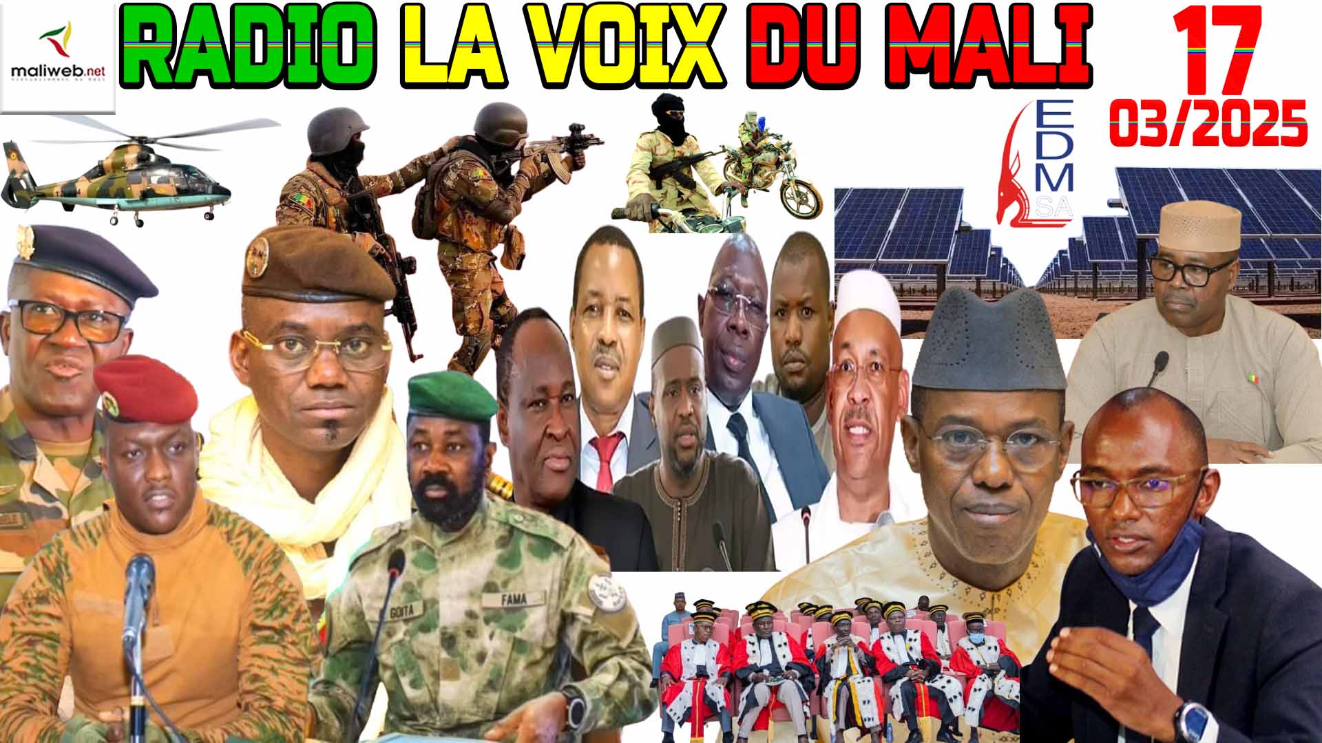 La Revue de Presse de la RADIO LA VOIX DU MALI du 17 MARS 2025