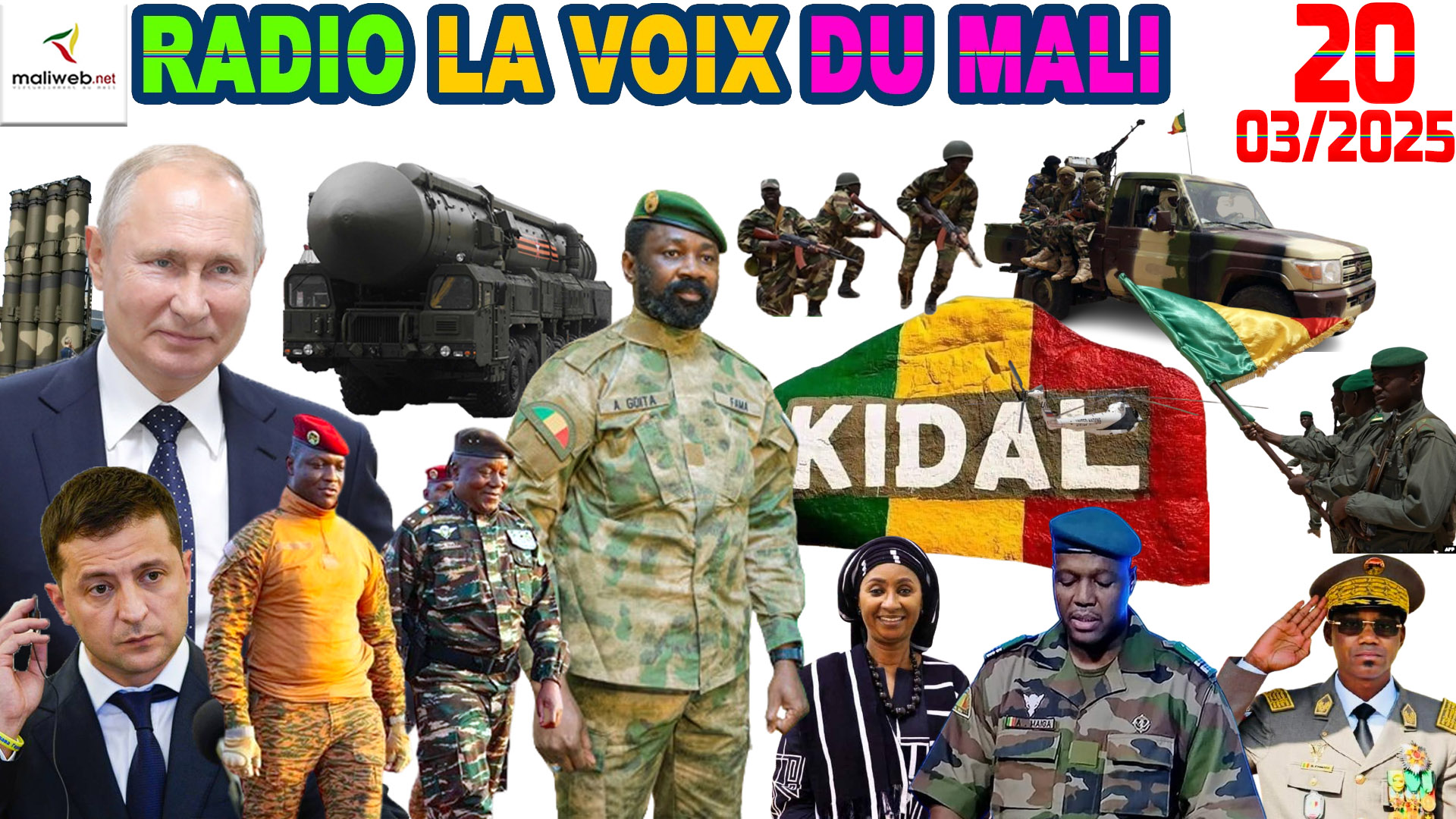 La Revue de Presse de la RADIO LA VOIX DU MALI du 20 MARS 2025