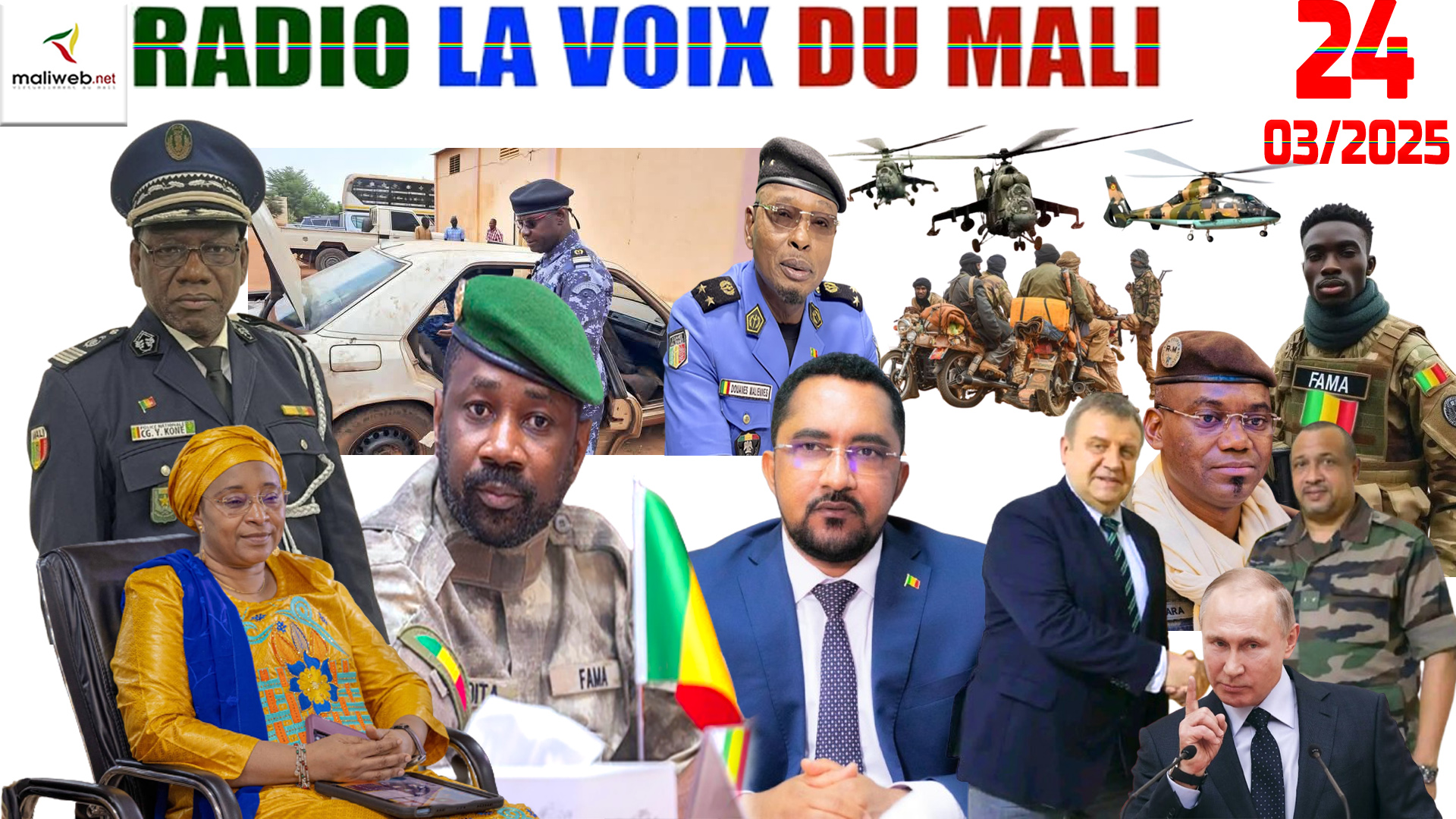 La Revue de Presse de la RADIO LA VOIX DU MALI du 25 MARS 2025