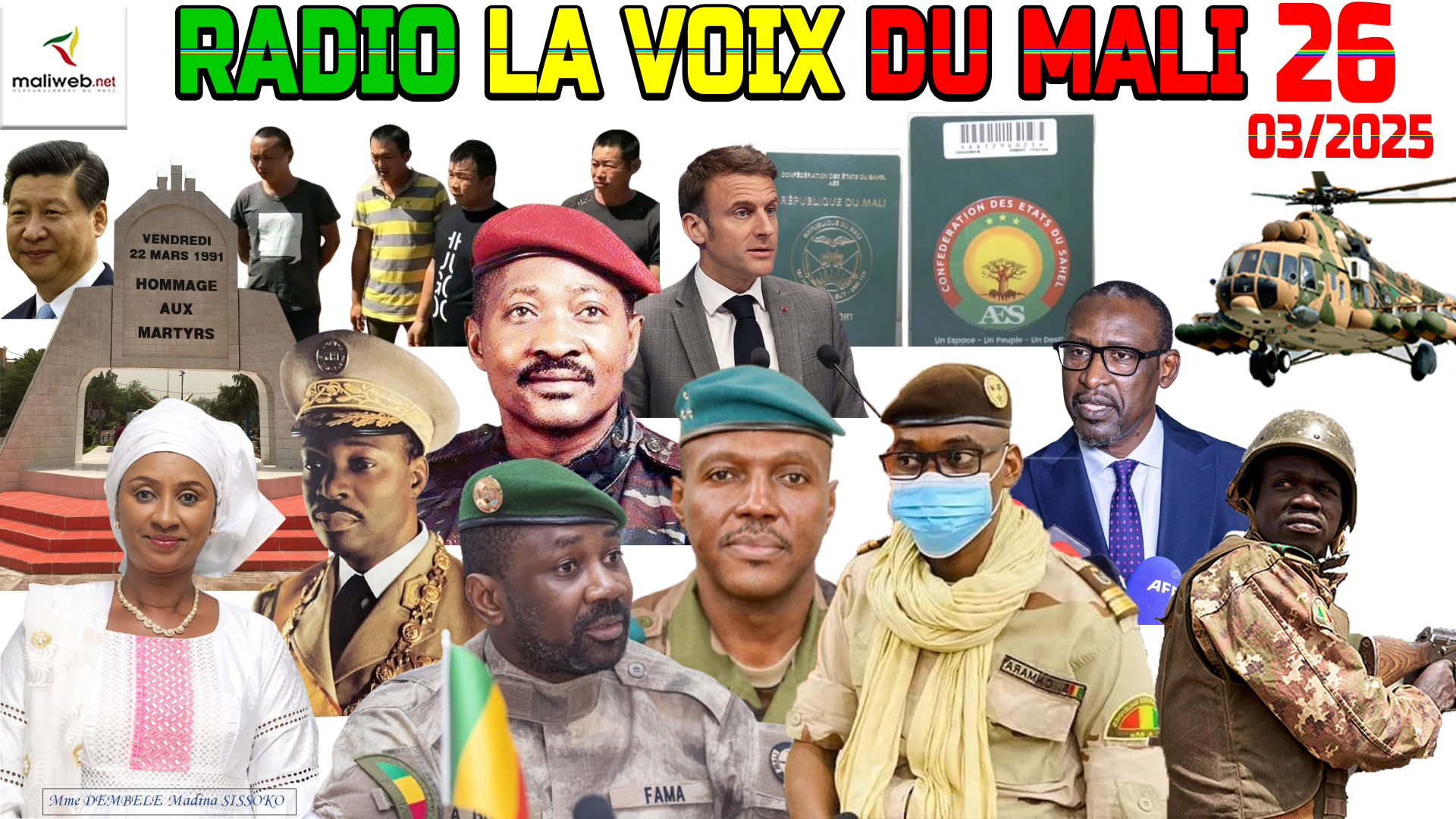 La Revue de Presse de la RADIO LA VOIX DU MALI du 26 MARS 2025