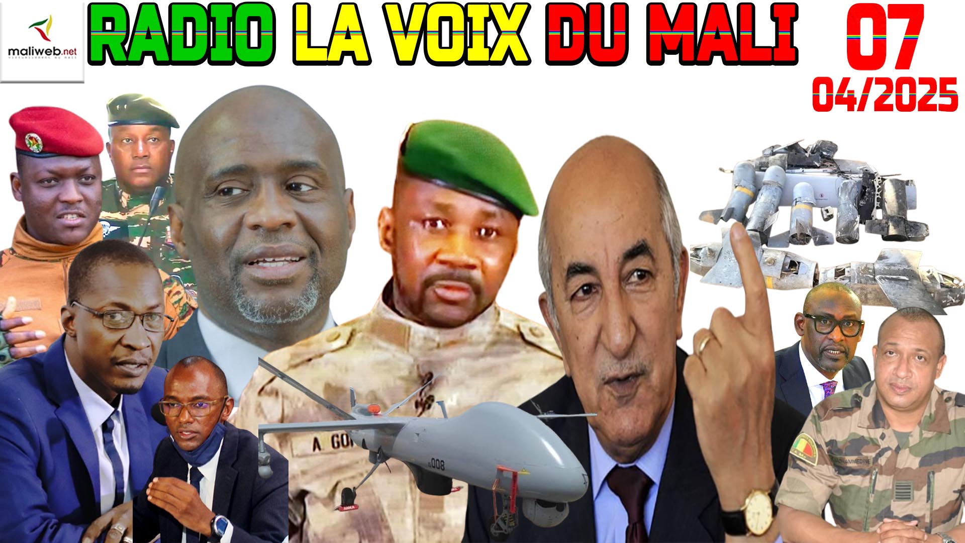 La Revue de Presse de la RADIO LA VOIX DU MALI du 07 AVRIL 2025