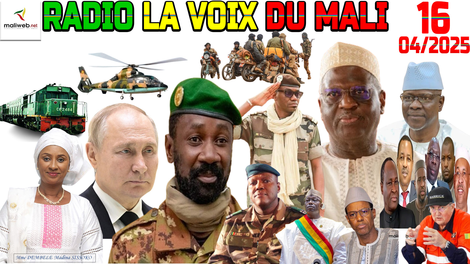 La Revue de Presse de la RADIO LA VOIX DU MALI du 16 AVRIL 2025