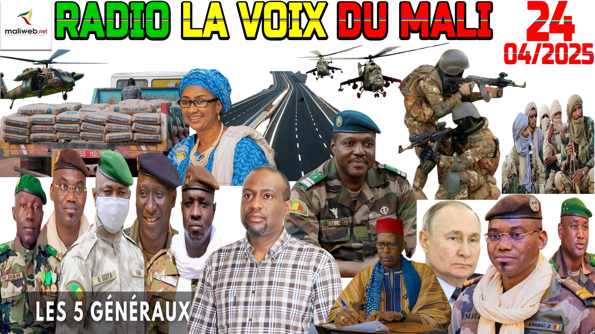 La Revue de Presse de la RADIO LA VOIX DU MALI du 24 AVRIL 2025